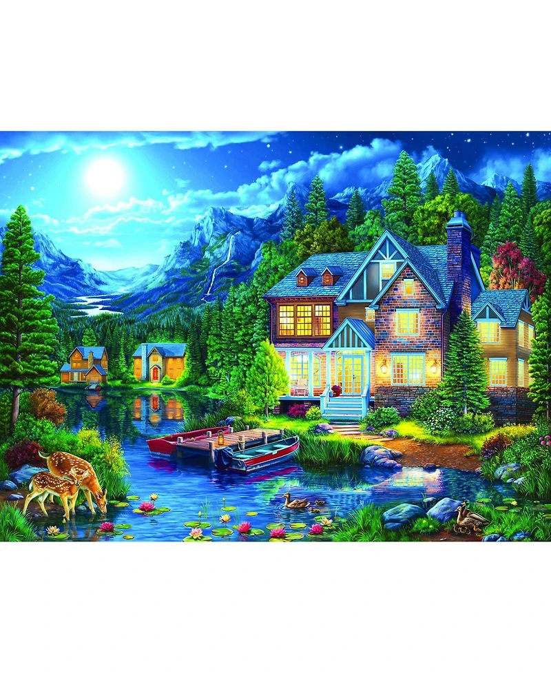 SunsOut House Near the Lake 1000 piece Jigsaw Puzzle for Adults