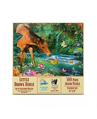 SunsOut Little Brown Horse 500 piece Jigsaw Puzzle for Adults