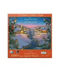 SunsOut A Winter's Silent NIght 1000 piece Jigsaw Puzzle for Adults Large Pieces Christmas