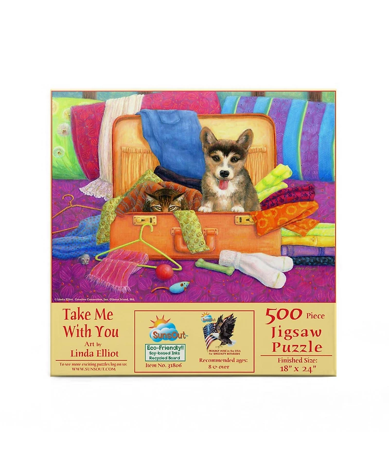 SunsOut Take Me With You 500 piece Jigsaw Puzzle for Adults