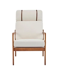 Streamdale Mid Century Modern Beige Accent Chair