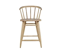 Jofran Fitz Traditional Solid Wood Curved Back Spindle Counter Stool (Set of 2)