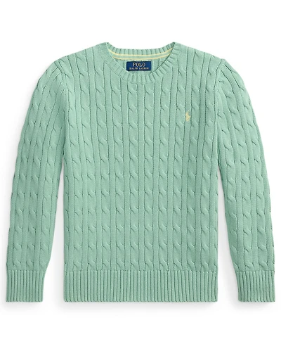 Polo Ralph Lauren Boys' 8-20 Cable-Knit Rib Cuff Sweater