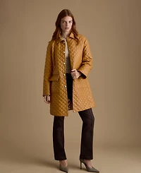 Furniq Uk Women's Quilted Leather Coat, Created For Macy's