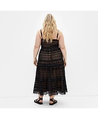 City Chic Plus Mia Lace Dress