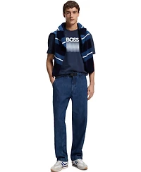 Boss by Hugo Men's Cotton-Jersey Logo Print T-Shirt