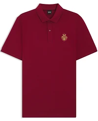 Boss by Hugo Men's Cotton-Pique Logo Artwork Polo Shirt
