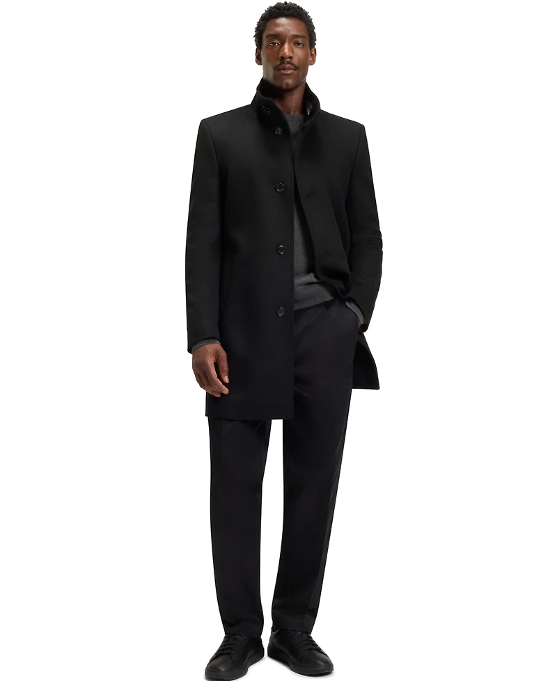 Boss by Hugo Men's Wool Cashmere Slim-Fit Coat