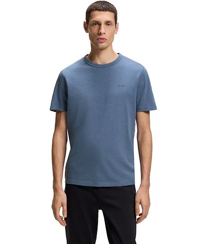 Boss by Hugo Men's Slub-Cotton Logo Detail T-Shirt
