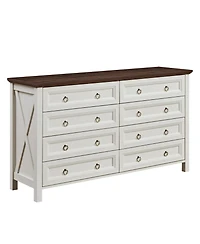 Streamdale Furniture Farmhouse 8-Drawer Tall Chest