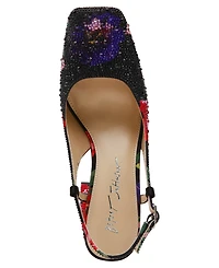 Betsey Johnson Women's Elias Rhinestone Slingback Pumps