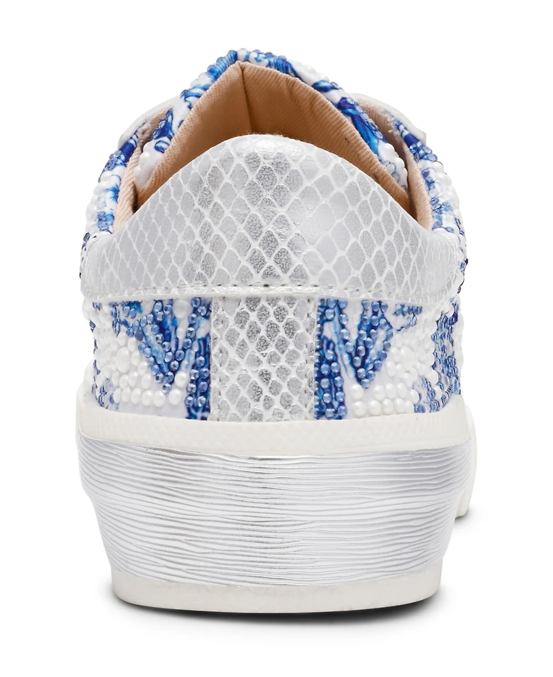 Betsey Johnson Women's Damon Floral Lace-Up Sneakers