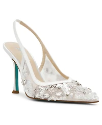 Betsey Johnson Women's Eddie Sling Back Sandals