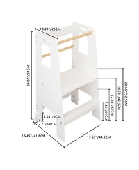 Streamdale Furniture Kids Standing Tower - Adjustable Kitchen Step Stool