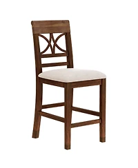 Streamdale Furniture 6-Piece Wooden Counter Dining Set with Bench & Storage