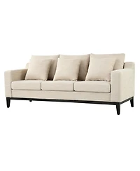 Streamdale Furniture Mira Comfy 3-Seat Sofa with Wooden Legs, Modern Style for Living Room or Study
