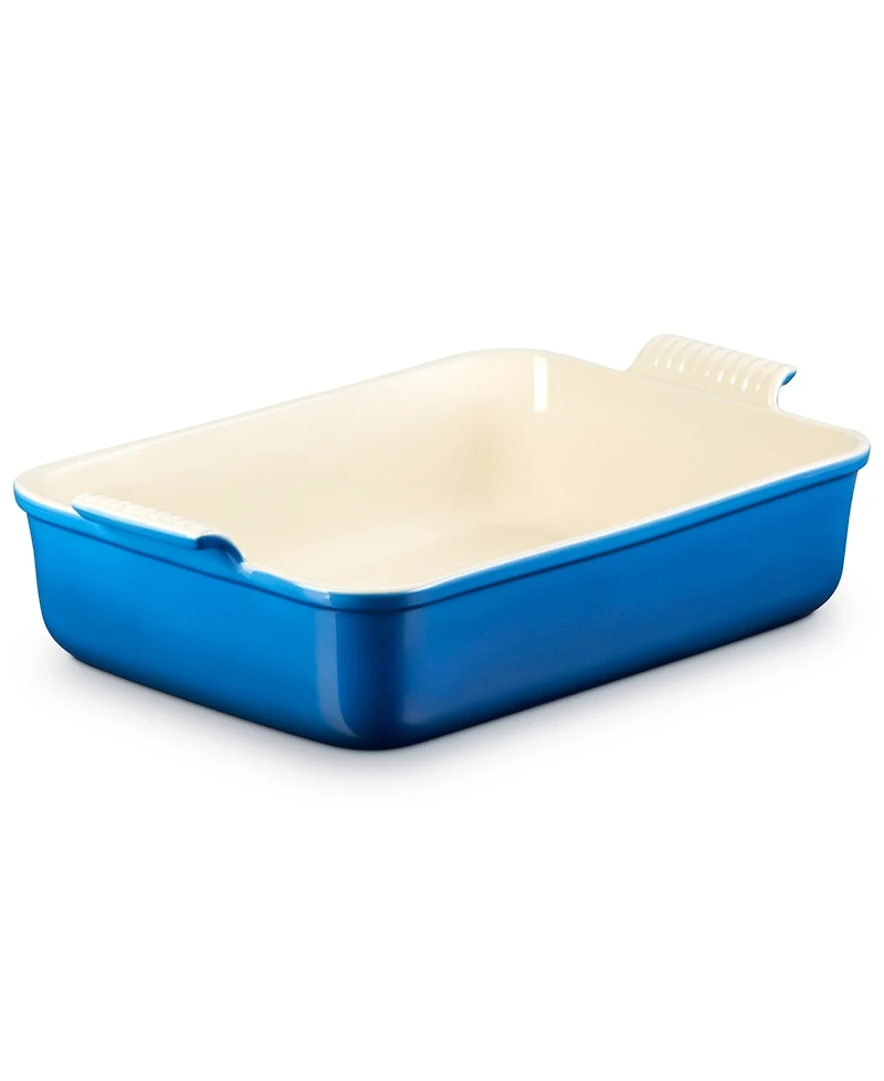 Le Creuset Stoneware 6.75 Quart Heritage Deep Rectangular Lasagna Dish