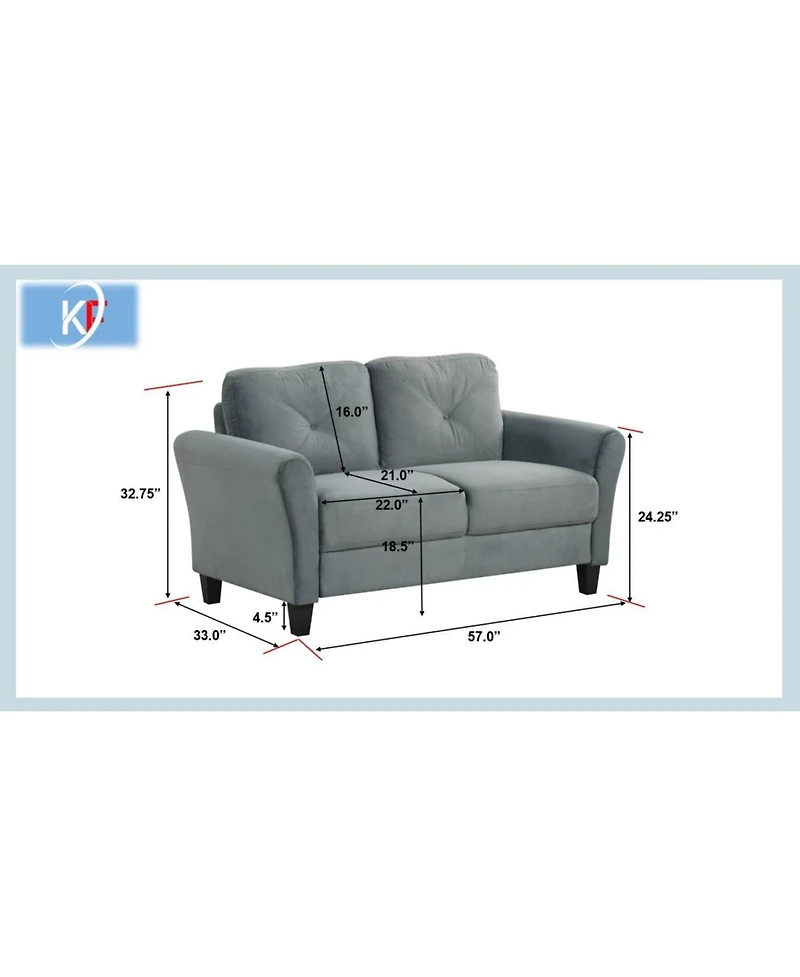 Streamdale Furniture Comfortable Sectional Couch and Sofa for Small Spaces