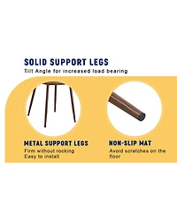 Streamdale Furniture Walnut Leg Suede Chair & Herringbone Table Dining Set