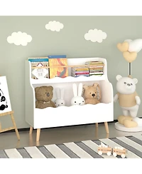 Streamdale Furniture Streamdale Kids Bookcaes, Children Book Organizer, toy Storage Cabinet Organizer, White