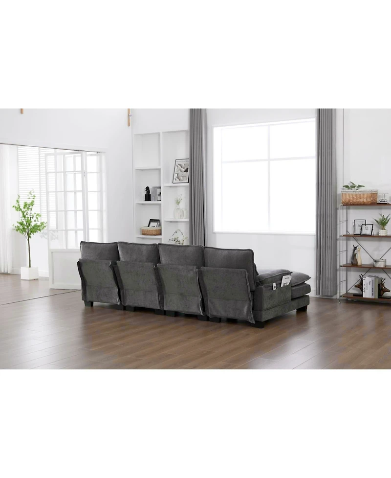 Streamdale Furniture U Shaped Cloud Couch