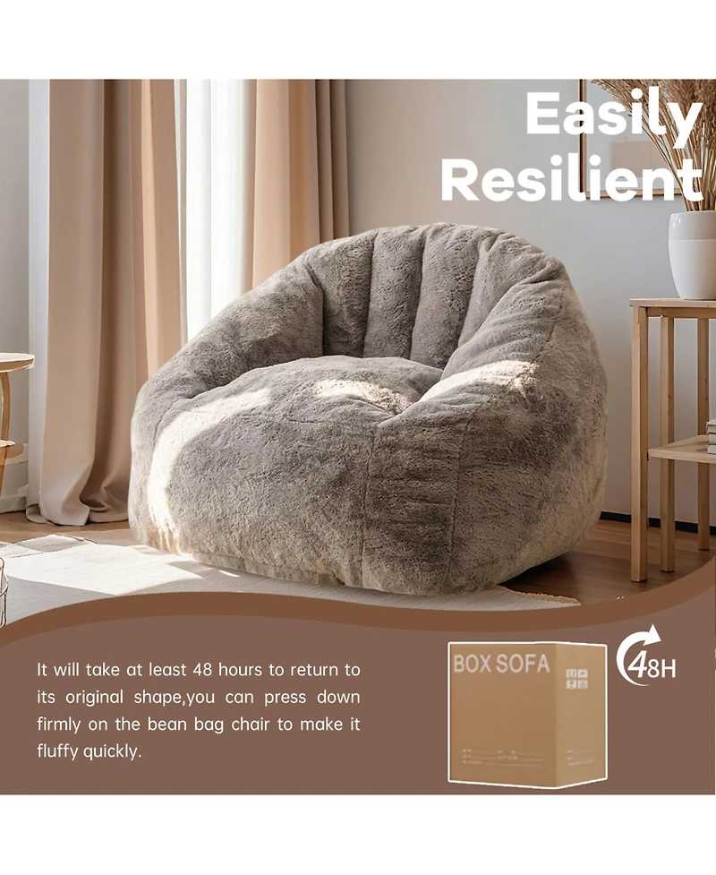 Streamdale Furniture Armrest Bean Bag Chair - High-Density Foam