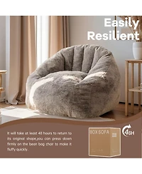 Streamdale Furniture Armrest Bean Bag Chair - High-Density Foam