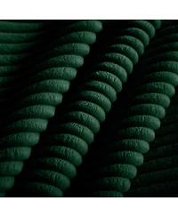 Streamdale Furniture Green Corduroy U-Shaped Sectional Sofa with Storage Ottomans