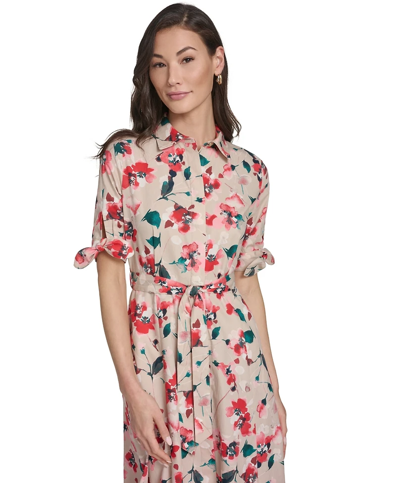 Calvin Klein Women's Collared Midi Dress