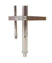 Streamdale Furniture Stainless Steel Prep Table 30x24x35.5" w/ Backsplash