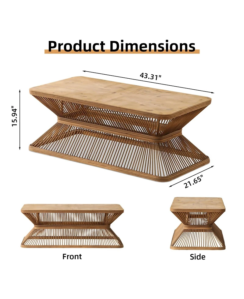 Streamdale Furniture Mid-Century Modern Coffee Table
