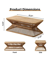 Streamdale Furniture Mid-Century Modern Coffee Table