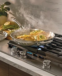 Anolon EverLast Stainless Steel 12.5" Tri-Ply Clad Frying Pan