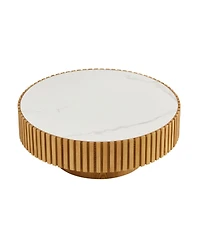 Streamdale Furniture Nesting Round Sintered Stone Coffee Table