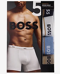 Boss by Hugo Men's Essential Boxer Briefs, Pack of 5