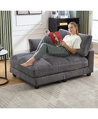 Streamdale Sleeper Sofa Couch Bed,Oversized Chaise Lounge Chair Cozy Cloud Couch