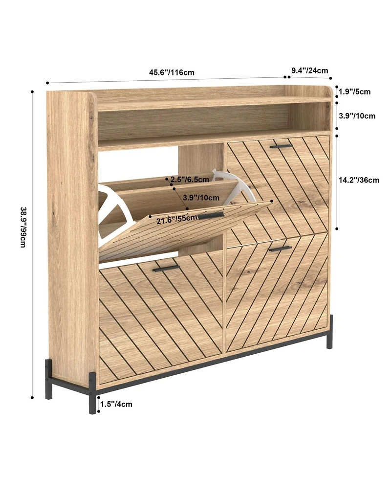 Streamdale Furniture shoe cabinet/shoe rack cabinet/shoe rack organizer cabinet