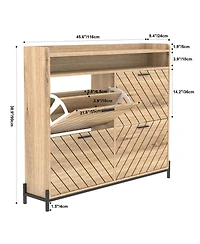 Streamdale Furniture shoe cabinet/shoe rack cabinet/shoe rack organizer cabinet
