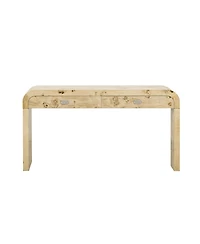 Streamdale Modern Entryway Table with Burl Wood Veneer,Suitable for Entryway, Hallway, Living Room, Foyer, Corridor