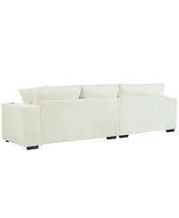 Streamdale Furniture Large Sectional Sofa Thick Cushions Cup Holders & Charging