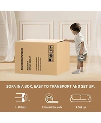 Streamdale Furniture Warm Beige Chenille Loveseat Sofa