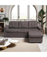 Streamdale Furniture Upholstered Sleeper Sectional with Reversible Storage