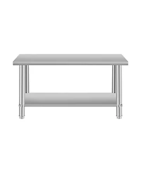 Streamdale Furniture Stainless Steel Kitchen Prep Table 48"x24"