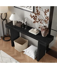 Streamdale Furniture Streamdale 60" Rustic Farmhouse Console Table