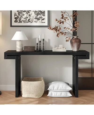 Streamdale Furniture Streamdale 60" Rustic Farmhouse Console Table