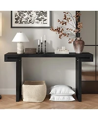 Streamdale Furniture Streamdale 60" Rustic Farmhouse Console Table