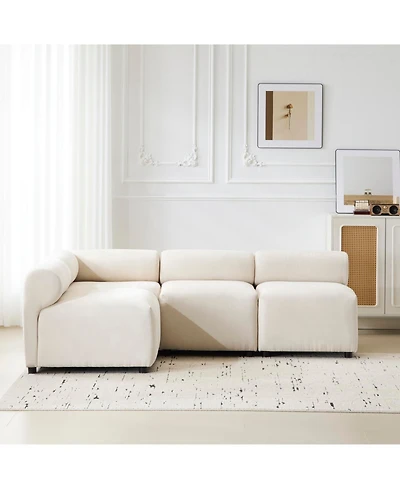 Streamdale Furniture Streamdale Evelyn 83" L-Shaped Modular Sectional Sofa