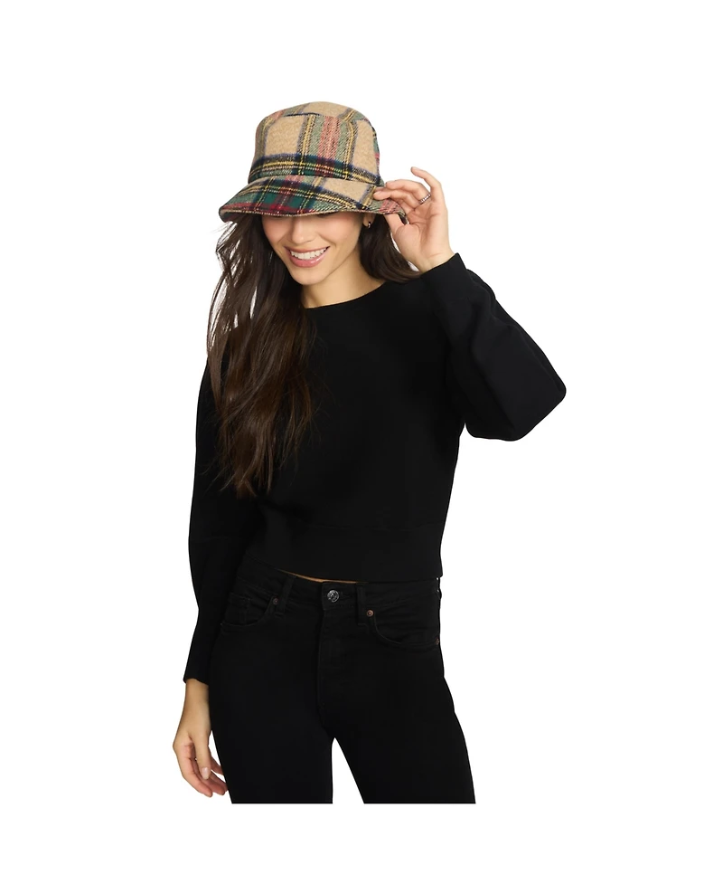 Steve Madden Small Tartan Plaid Bucket Hat