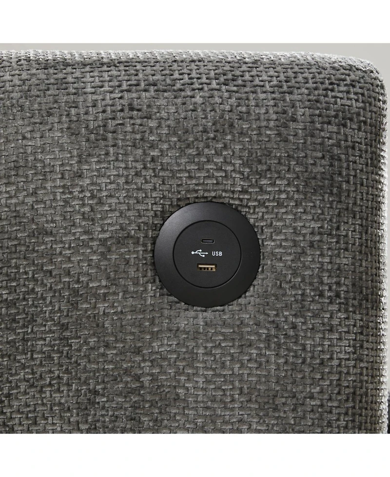 Streamdale Tufted Chenille Armchair with Charger & Wide Seat