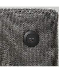 Streamdale Tufted Chenille Armchair with Charger & Wide Seat